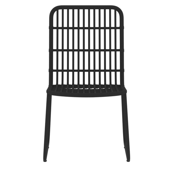 Set mobilier de grădină, 7 piese, negru WALTI