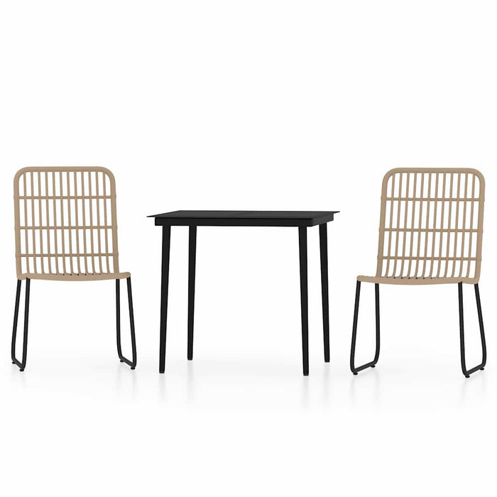 Set de mobilier pentru grădină, 3 piese, stejar - WALTI WALTI