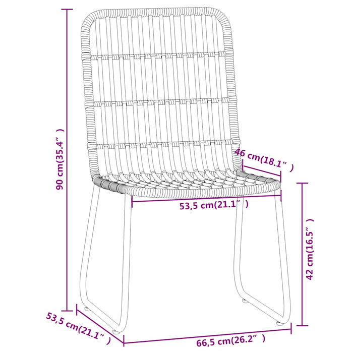 Set de mobilier pentru grădină, 3 piese, stejar - WALTI WALTI
