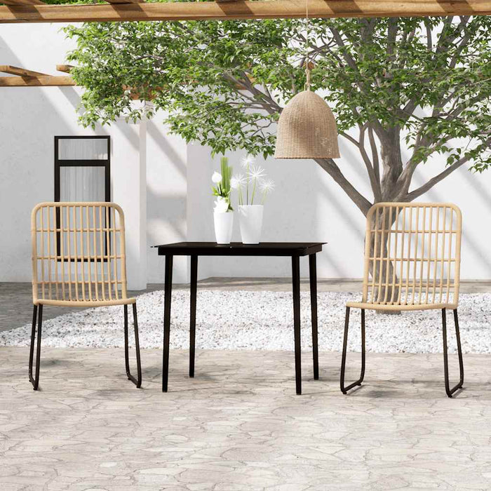 Set de mobilier pentru grădină, 3 piese, stejar - WALTI WALTI