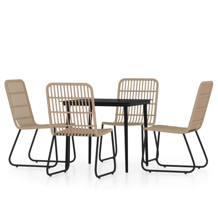 Set de mobilier pentru grădină, 5 piese, stejar - WALTI WALTI