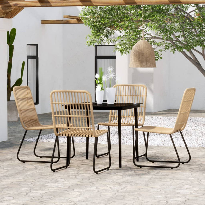 Set de mobilier pentru grădină, 5 piese, stejar - WALTI WALTI