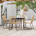 Set de mobilier pentru grădină, 5 piese, stejar - WALTI WALTI