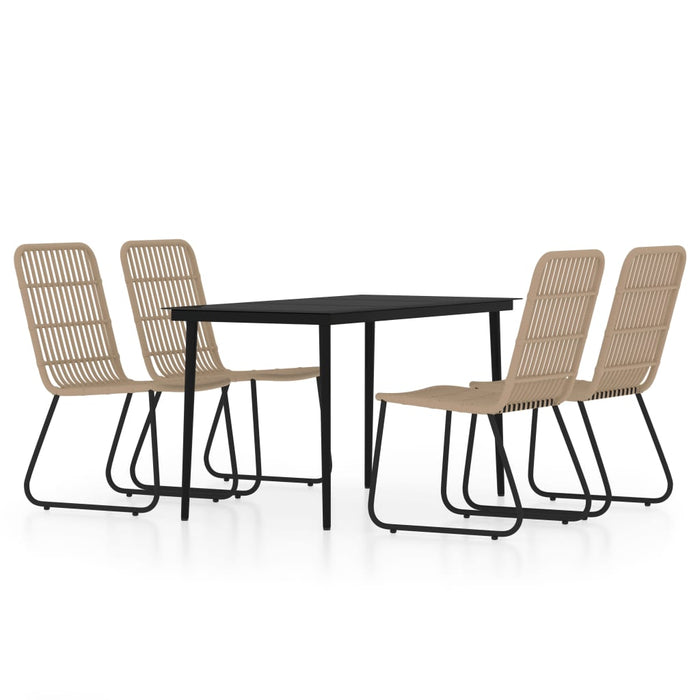 Set de mobilier pentru grădină, 5 piese, stejar - WALTI WALTI