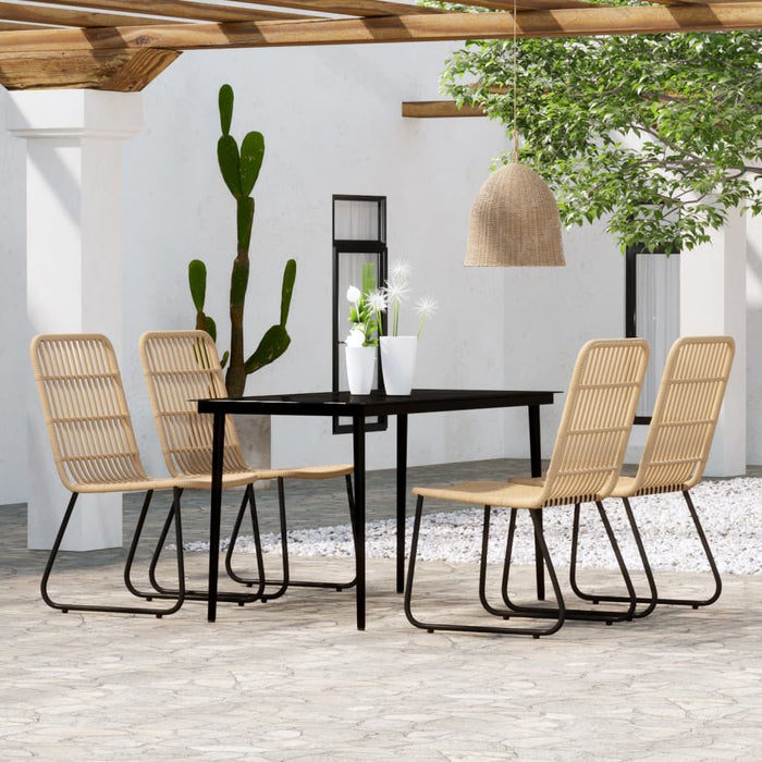Set de mobilier pentru grădină, 5 piese, stejar - WALTI WALTI