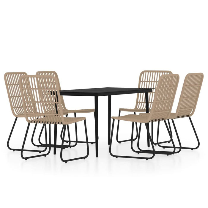 Set de mobilier pentru grădină, 7 piese, stejar - WALTI WALTI