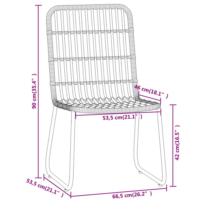 Set de mobilier pentru grădină, 7 piese, stejar - WALTI WALTI