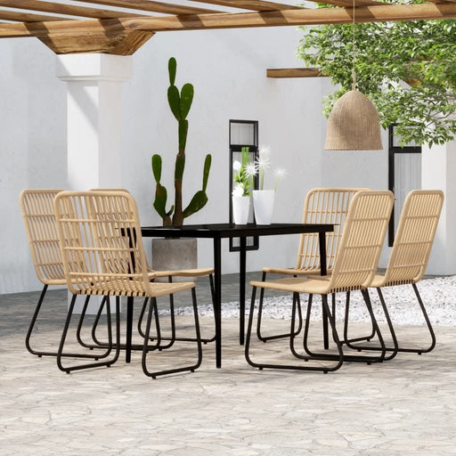 Set de mobilier pentru grădină, 7 piese, stejar - WALTI WALTI