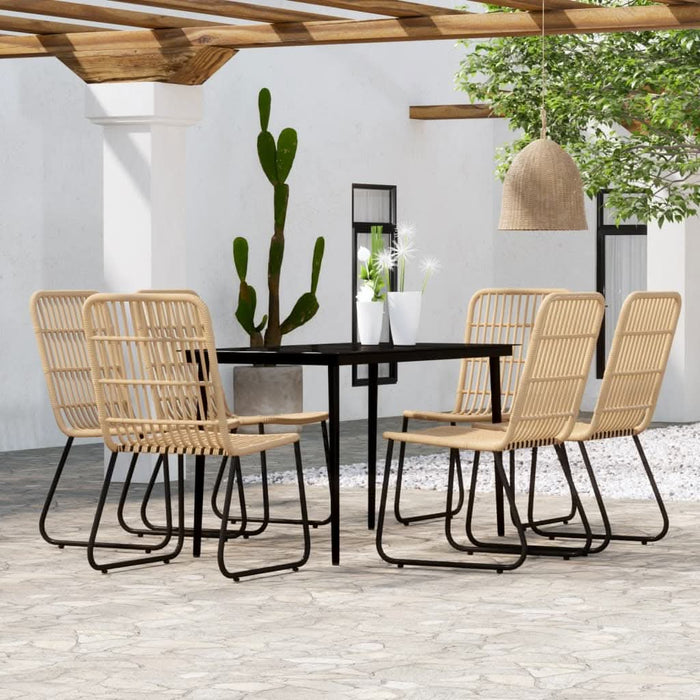 Set de mobilier pentru grădină, 7 piese, stejar - WALTI WALTI