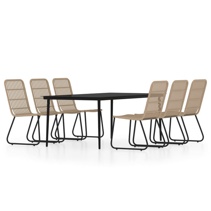 Set de mobilier pentru grădină, 7 piese, stejar - WALTI WALTI