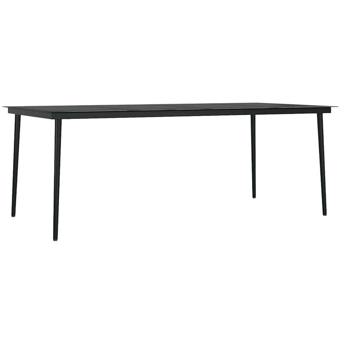 Set mobilier de grădină, 9 piese, stejar WALTI