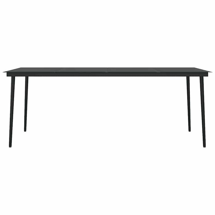 Set mobilier de grădină, 9 piese, stejar WALTI