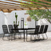 Set de mobilier pentru grădină, 7 piese, negru - WALTI WALTI