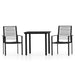 Set mobilier de grădină, 3 piese, negru - WALTI WALTI