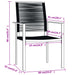 Set mobilier de grădină, 3 piese, negru - WALTI WALTI