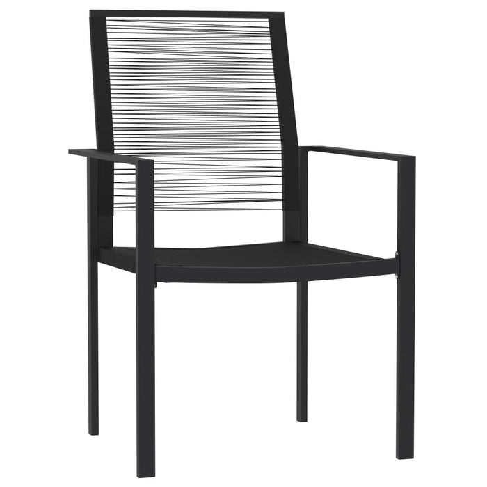 Set de servit masa pentru grădină, 5 piese, negru - WALTI WALTI