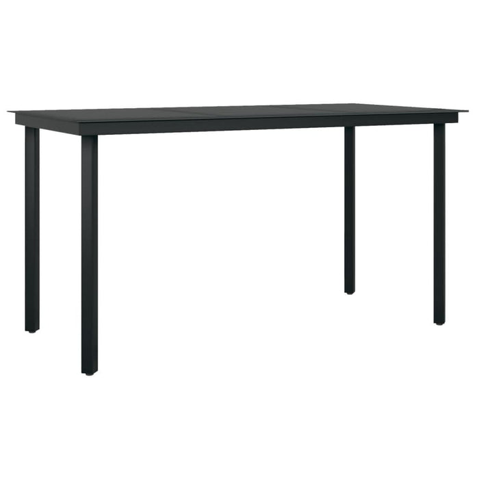 Set de servit masa pentru grădină, 5 piese, negru - WALTI WALTI