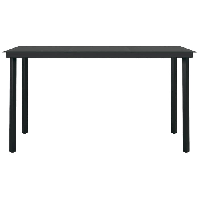Set de servit masa pentru grădină, 5 piese, negru - WALTI WALTI