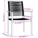 Set mobilier de grădină, 3 piese, negru - WALTI WALTI