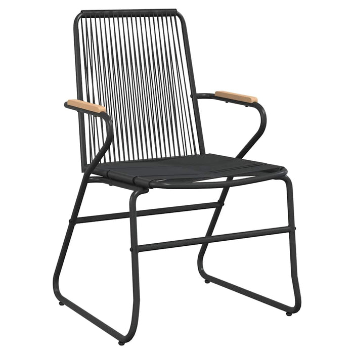 Set cu masă pentru grădină, 3 piese, negru, ratan PVC - WALTI WALTI