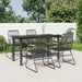 Set mobilier de grădină, 5 piese, negru, ratan PVC - WALTI WALTI