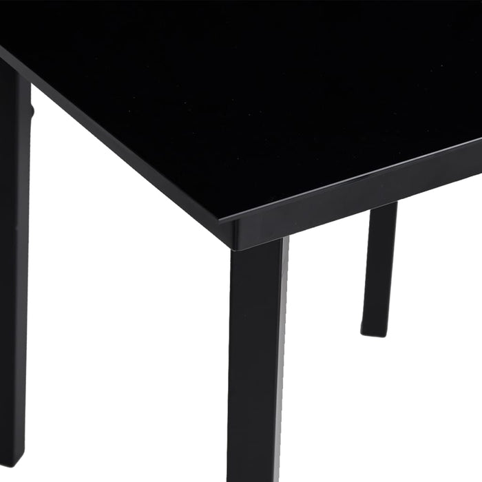 Set mobilier de grădină, 7 piese, negru, ratan PVC WALTI