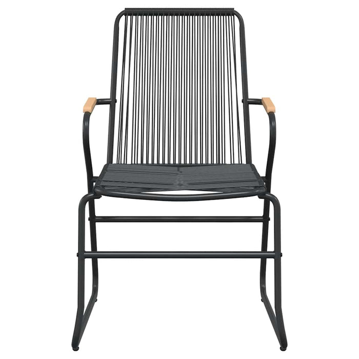 Set mobilier de grădină, 7 piese, negru, ratan PVC WALTI