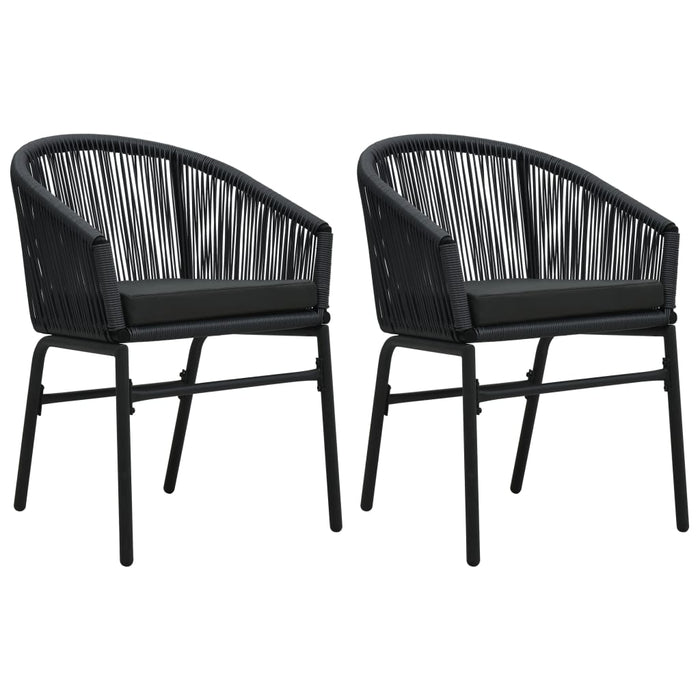 Set de mobilier pentru grădină, 3 piese, negru - WALTI WALTI