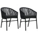 Set de mobilier pentru grădină, 3 piese, negru - WALTI WALTI