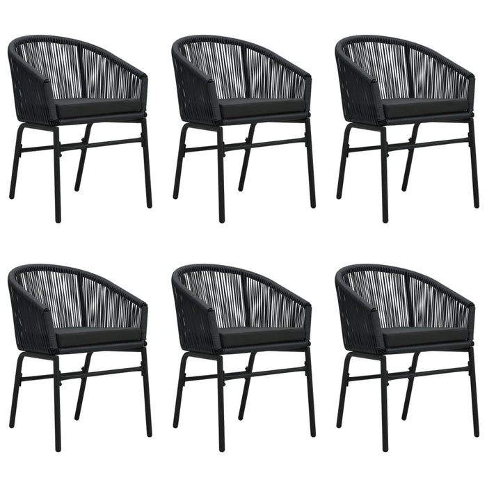 Set de servit masa pentru grădină, 7 piese, negru - WALTI WALTI