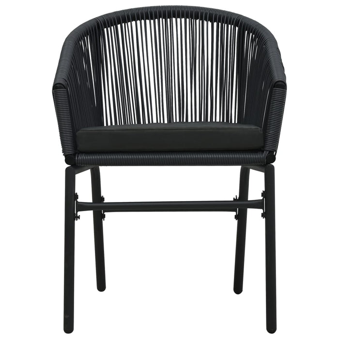 Set mobilier de grădină, 9 piese, negru WALTI