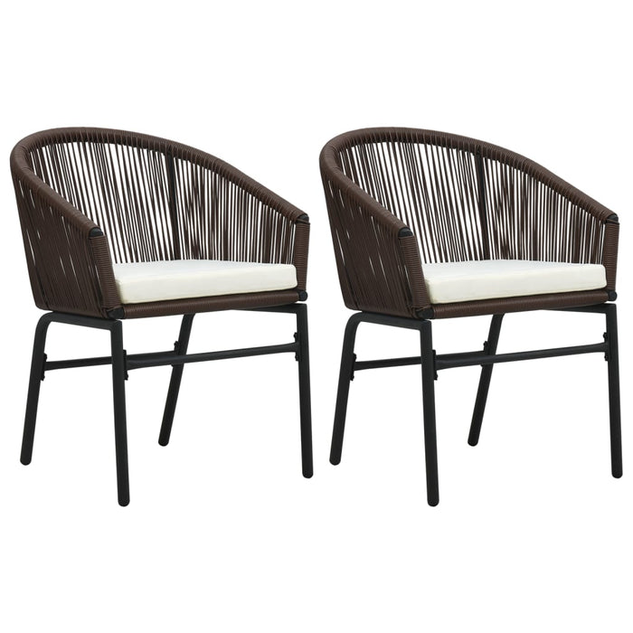 Set mobilier de grădină, 3 piese, maro WALTI