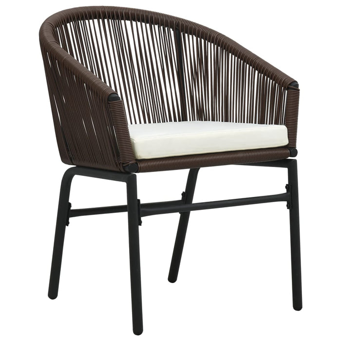 Set mobilier de grădină, 3 piese, maro WALTI