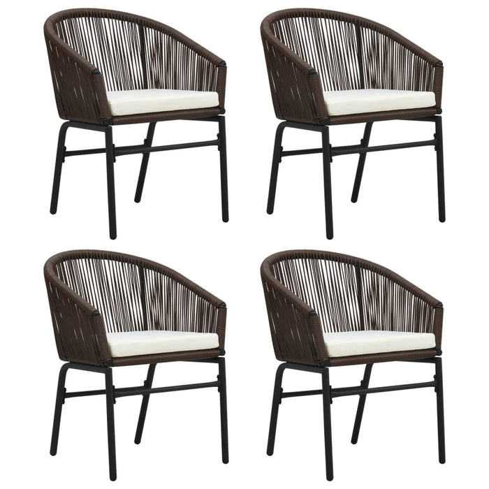 Set de mobilier pentru grădină, 5 piese, maro WALTI