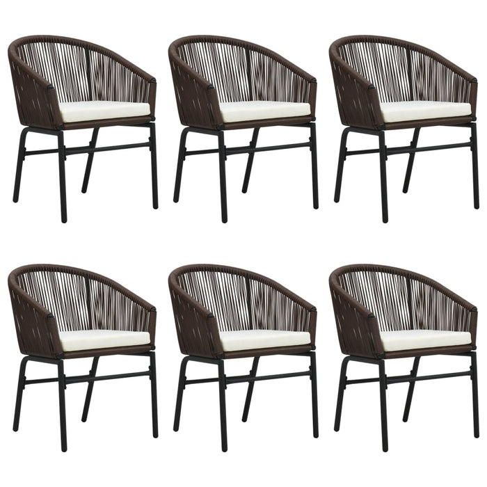 Set de mobilier pentru grădină, 7 piese, maro WALTI