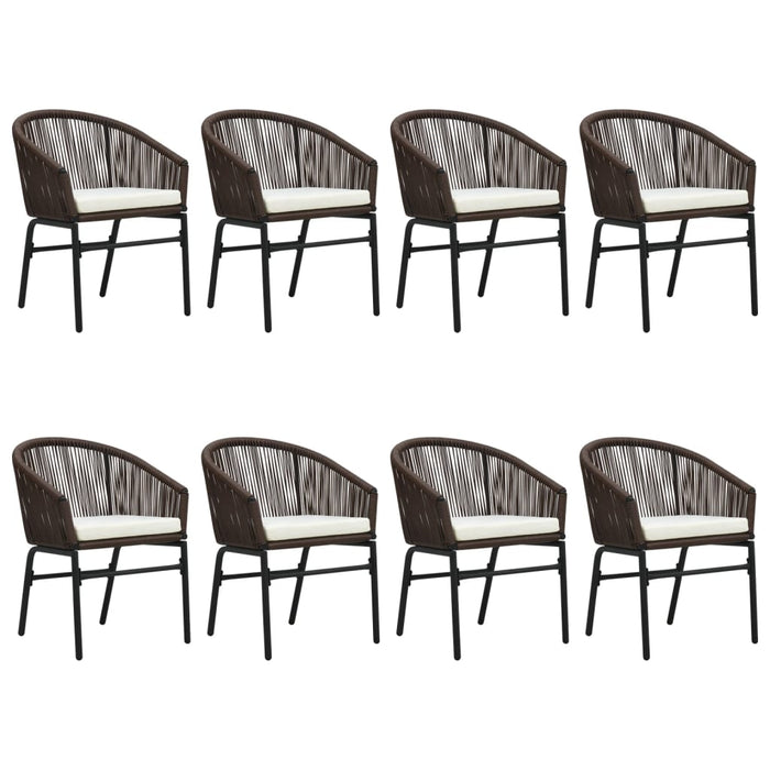 Set de mobilier pentru grădină, 9 piese, maro WALTI
