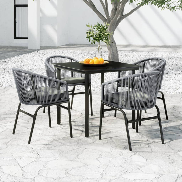 Set mobilier de grădină, 5 piese, gri WALTI