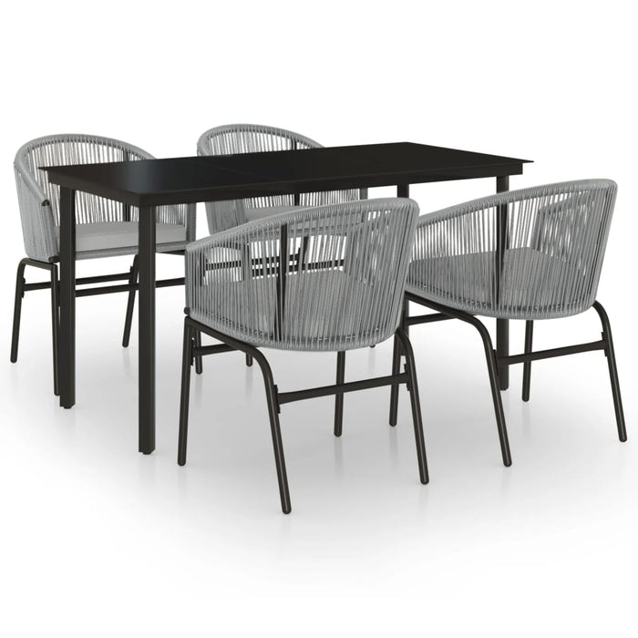 Set mobilier de grădină, 5 piese, gri - WALTI WALTI