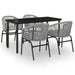 Set mobilier de grădină, 5 piese, gri - WALTI WALTI