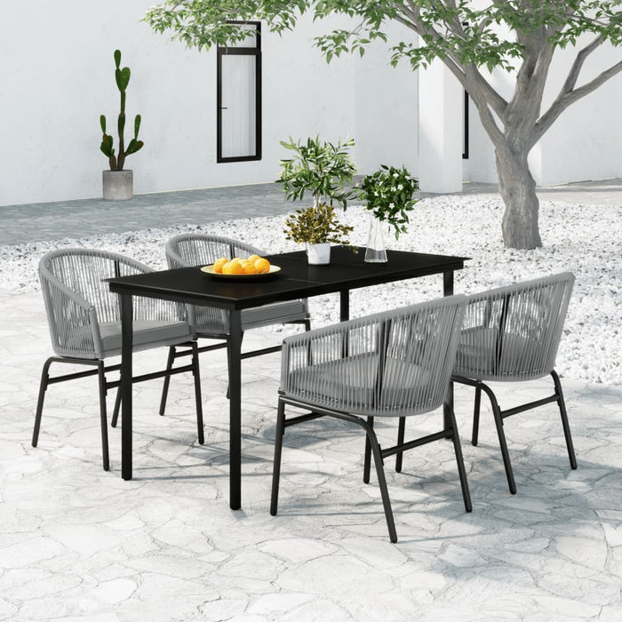 Set mobilier de grădină, 5 piese, gri - WALTI WALTI