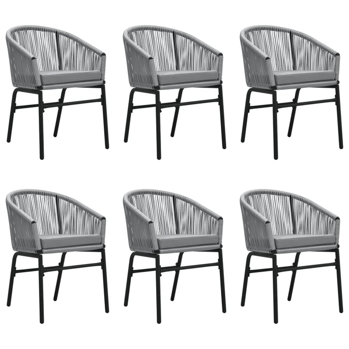 Set mobilier de grădină, 7 piese, gri WALTI