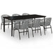Set mobilier de grădină, 7 piese, gri - WALTI WALTI