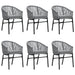 Set mobilier de grădină, 7 piese, gri - WALTI WALTI