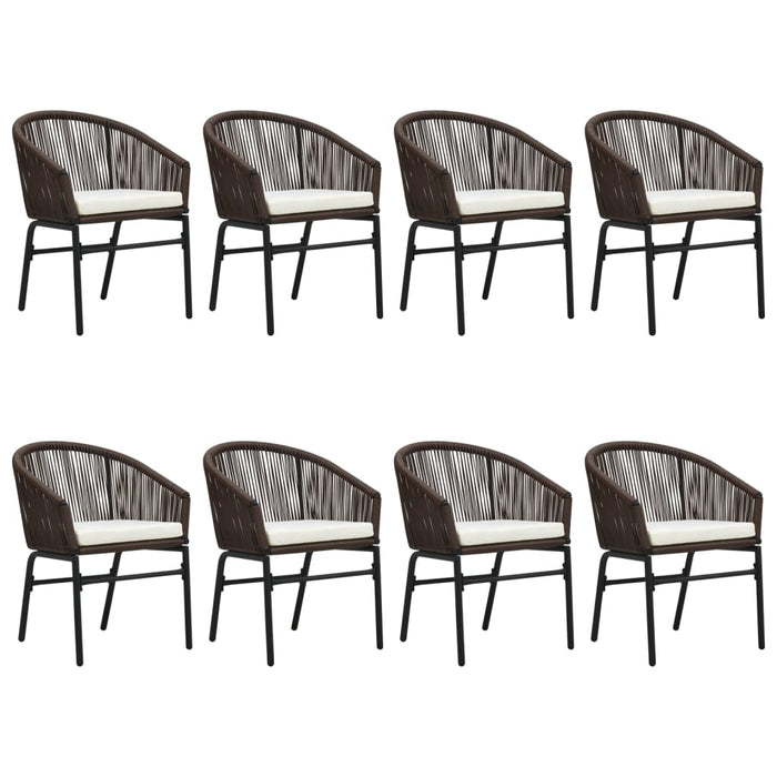 Set de mobilier pentru grădină, 9 piese, maro WALTI