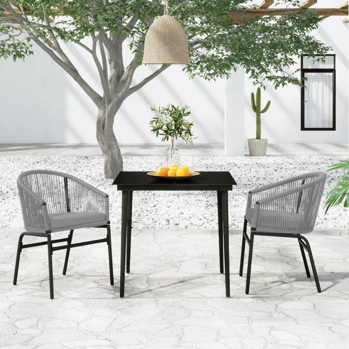Set mobilier de grădină, 3 piese, gri - WALTI WALTI