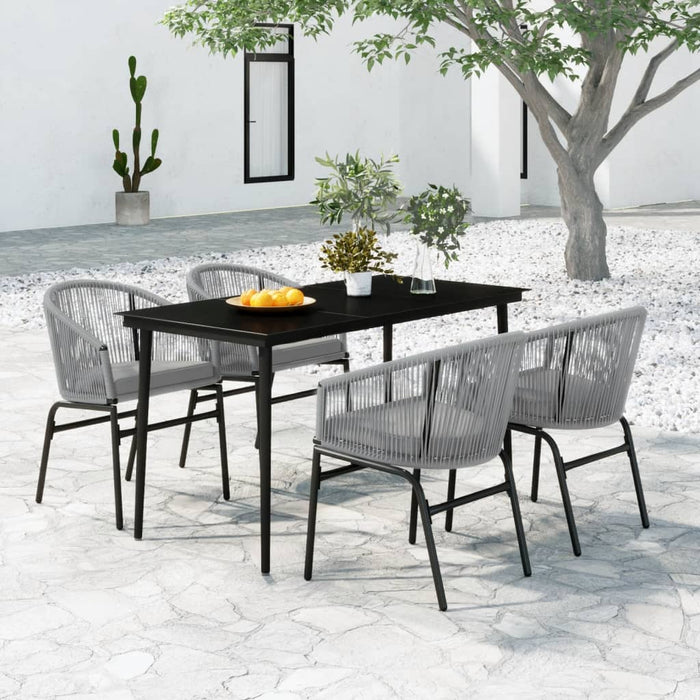 Set mobilier de grădină, 5 piese, gri WALTI