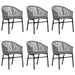 Set mobilier de grădină, 7 piese, gri - WALTI WALTI