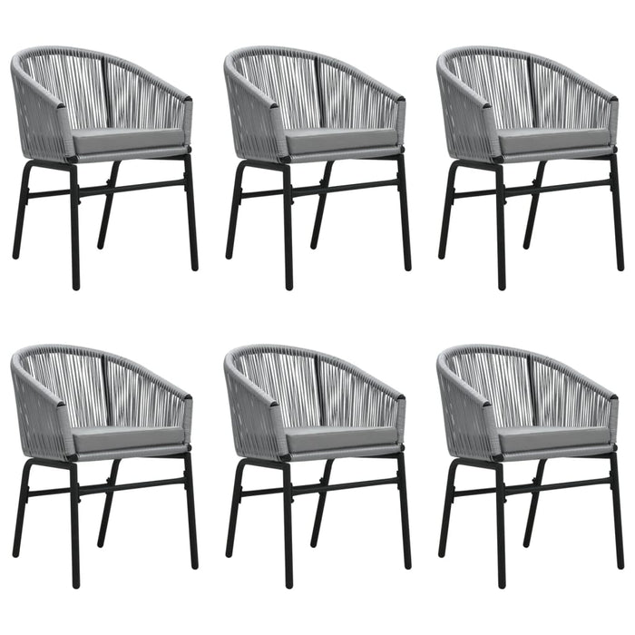 Set mobilier de grădină, 7 piese, gri WALTI