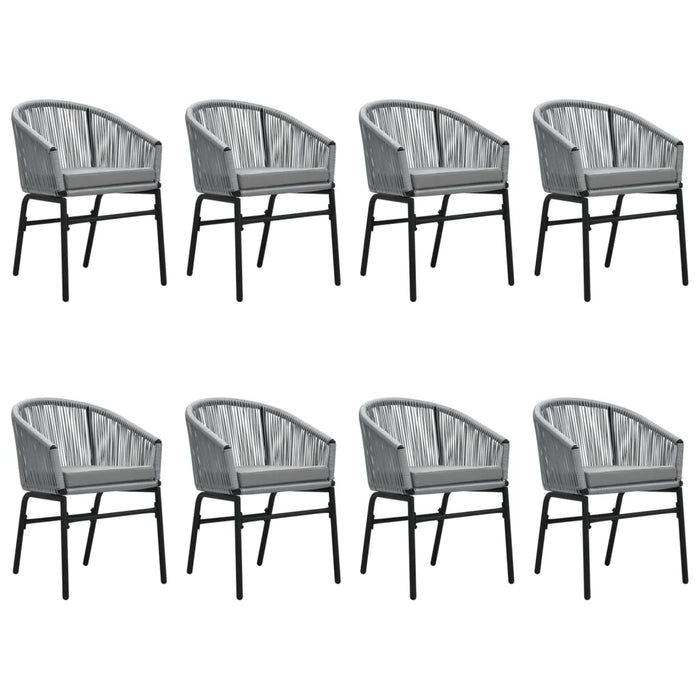 Set mobilier de grădină, 9 piese, gri WALTI