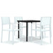 Set de mobilier de grădină, 5 piese, alb - WALTI WALTI